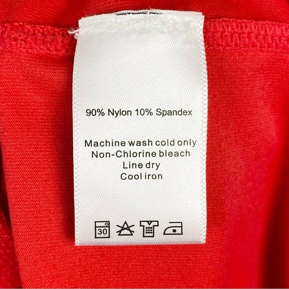 Alo Yoga Womens Red Hooded Jacket M Pink Stripe Trim Athletic Full Zip Athletic - Picture 10 of 10